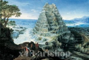 Reproduktion nach Abel Grimmer - Turm von Babel